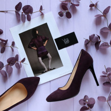 Замшеві туфлі-човники Арт. 35-1