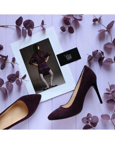 Замшеві туфлі-човники Арт. 35-1