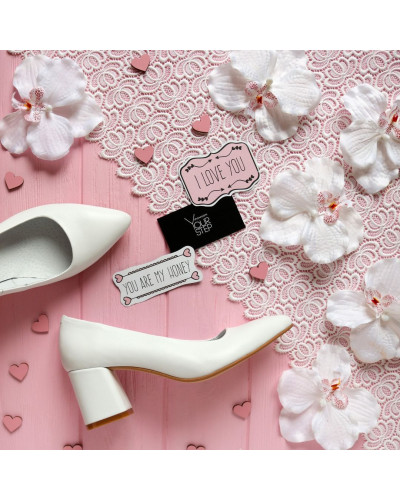 Білі туфлі-човники з натуральної шкіри Арт. 657-1/47Ok