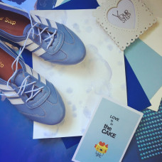 Кеди блакитного кольору Арт. 05-9