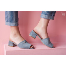 Мюлі з нубуку під пітон Арт. 456-2/53Ок