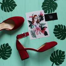 Босоніжки з велюру Арт. 605-6/47Ok