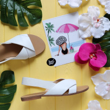 Сандалі з білої шкіри Арт. 10-21/112