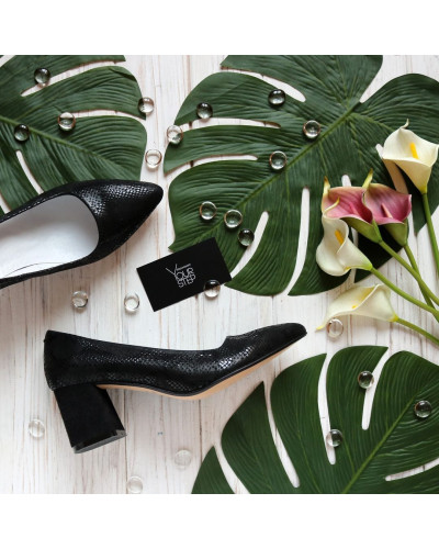 Туфлі-човники з принтом під пітон Арт. 657-1/47Ok