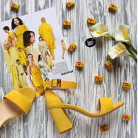 Босоніжки жовтого кольору Арт. 853-3/48Ок