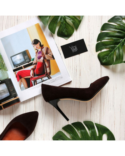 Туфлі-човники з натуральної замші Арт. 35-1