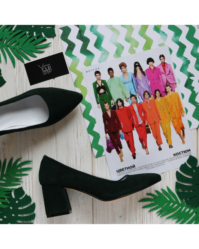 Туфлі-човники на низьких підборах Арт. 657-1/47Ok