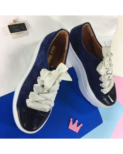 Кеди із синьої замші Арт. 33-1/15RS