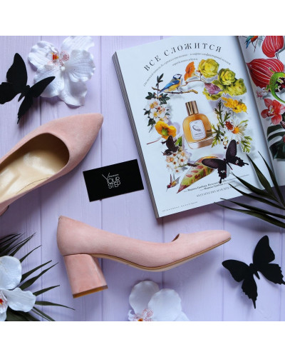 Туфлі-човники з велюру Арт. 657-1/47Ok