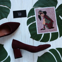 Туфлі-човники з замші Арт. 657-1/47Ok