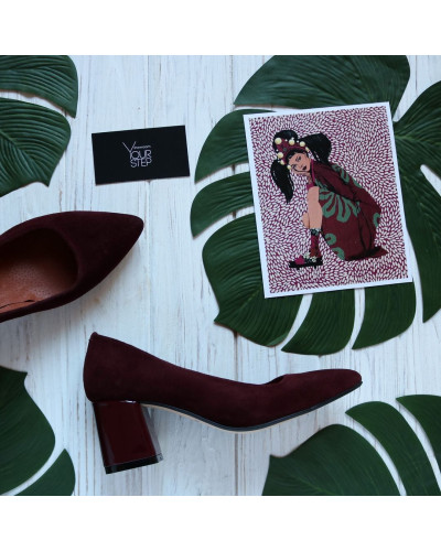 Туфлі-човники з замші Арт. 657-1/47Ok