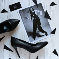 Туфлі-човники з чорної шкіри Арт. 35-1