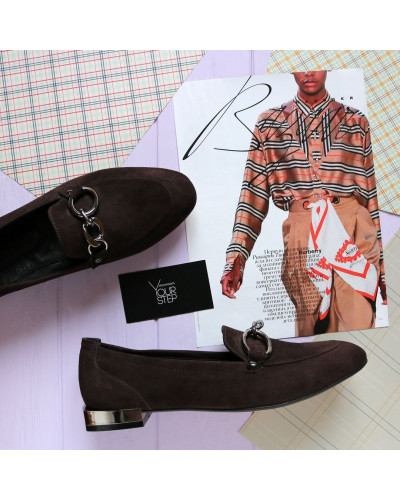 Лофери з велюру Арт. 156-1-018016