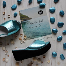 Шльопанці блакитного кольору Арт. 352-3