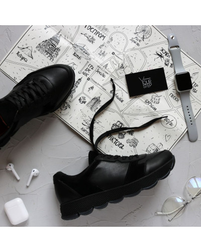 Кросівки чорного кольору Арт. Т-3