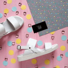 Босоніжки з білої шкіри Арт. 10-20/159