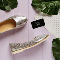 Балетки з принтом під пітон Арт. 01-1Kr