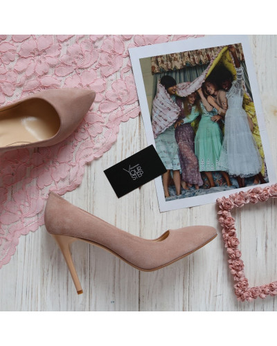 Замшеві туфлі-човники Арт. 35-1