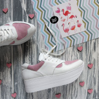 Кросівки із білої шкіри Арт. 15-2/21873