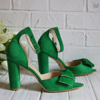 Босоніжки з бантом на підборах Арт. 95-11(2)/24Ок-Бант