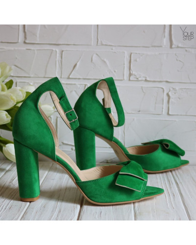 Босоніжки з бантом на підборах Арт. 95-11(2)/24Ок-Бант