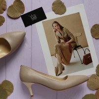 Бежеві туфлі-човники з натуральної шкіри Арт. 657-1/36