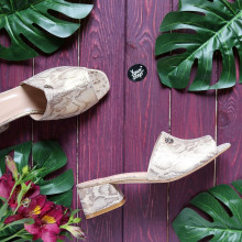 Мюлі з нубуку під пітон Арт. 456-2/53Ок