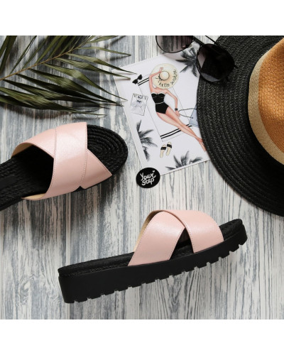 Шлепки зі шкіри Арт. 10-19/019