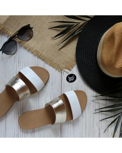 Шльопанці з натуральної шкіри Арт. 10-7