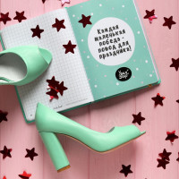 Туфли из кожи цвета мяты Арт. 95-4/24ОК