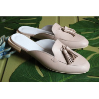 Мюлі з бежевої шкіри Арт. 156-2/33