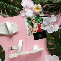 Босоножки из белой кожи Арт. 10-10