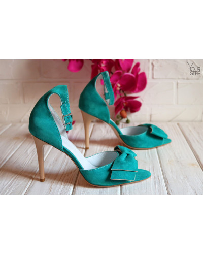 Босоніжки на шпильці Арт. 95-11(2)-Бант