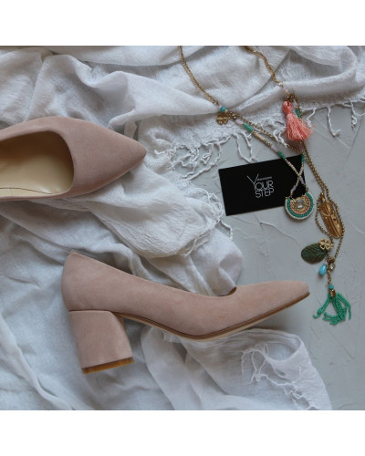 Замшеві туфлі-човники на підборах Арт. 657-1/47Ok