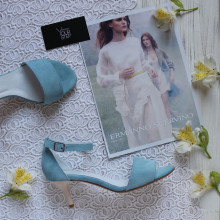 Босоніжки блакитного кольору на шпильці Арт.: 615-3/36