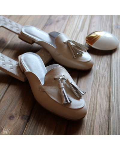 Мюлі бежевого кольору Арт. 156-2/33