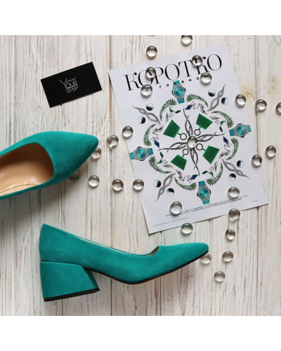 Туфлі-човники з велюру Арт. 657-1/w324Ок