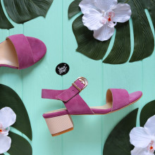 Босоніжки з рожевої замші Арт.: 415-1