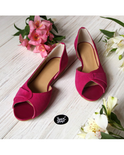Балетки яскраво-рожевого кольору Арт. 05-2