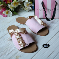 Шльопанці з рожевого велюру Арт. 10-16/112-0015