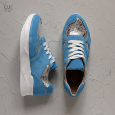 Кросівки із блакитної замші Арт. 15-2 ДОП*