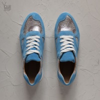 Кросівки із блакитної замші Арт. 15-2 ДОП*