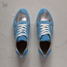 Кросівки із блакитної замші Арт. 15-2 ДОП*