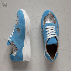 Кросівки із блакитної замші Арт. 15-2 ДОП*