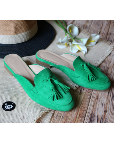 Мюлі зеленого кольору Арт. 156-2Hil