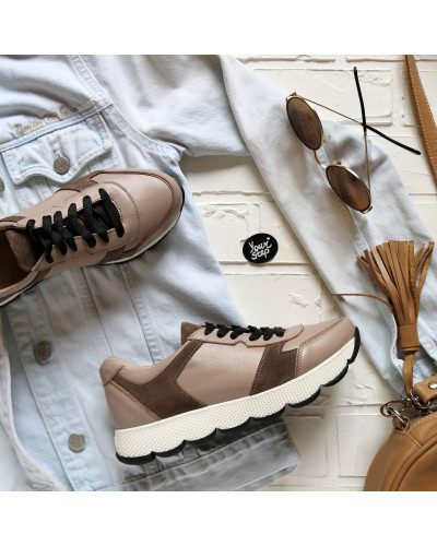 Кросівки бежевого кольору Арт. Т-3 