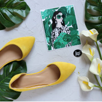 Замшеві балетки з гострим носом Арт.: 17-4