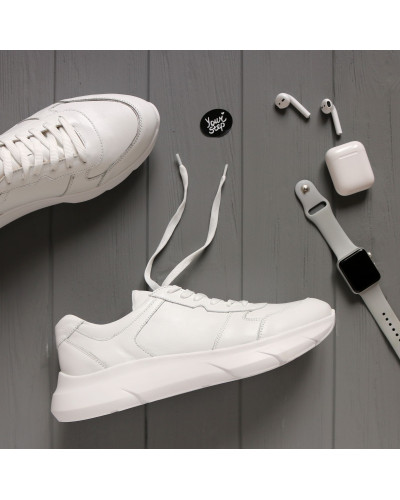 Кросівки з білої шкіри Арт. Т-3/21910