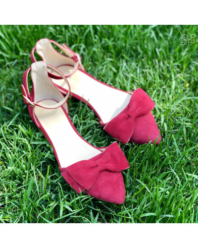 Босоніжки з бантом та гострим носом Арт.: 17-3-Бант