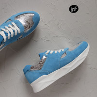 Кросівки із блакитної замші Арт. 15-2 ДОП*